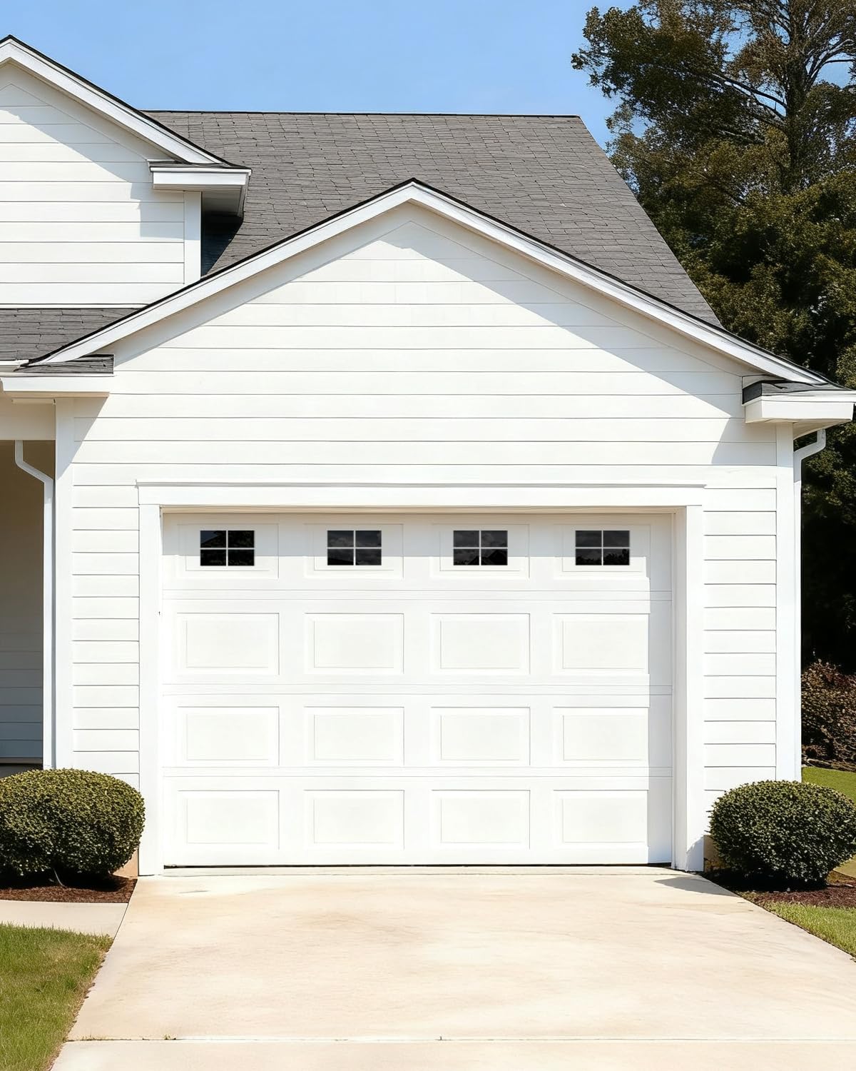 16 Panels 6" x 4" Magnetic Garage Door Windows Faux Windows Hardware Kit Decorative Hardware for Metal Garage Door Garden Barn Door-Black