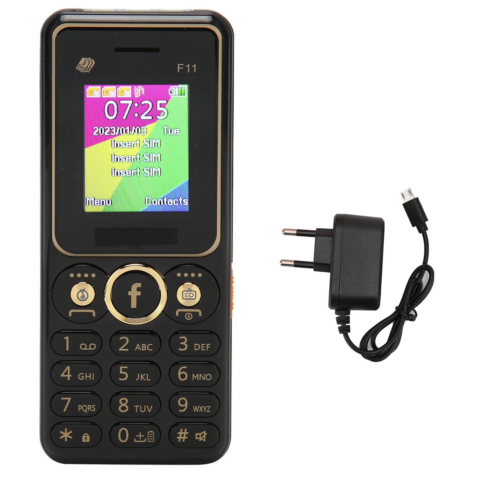 2G Seniorenhandy - 3600 MAh Akku, 1,8 Zoll Display, 3 SIM-Karten, Große Tasten, Leicht 170g