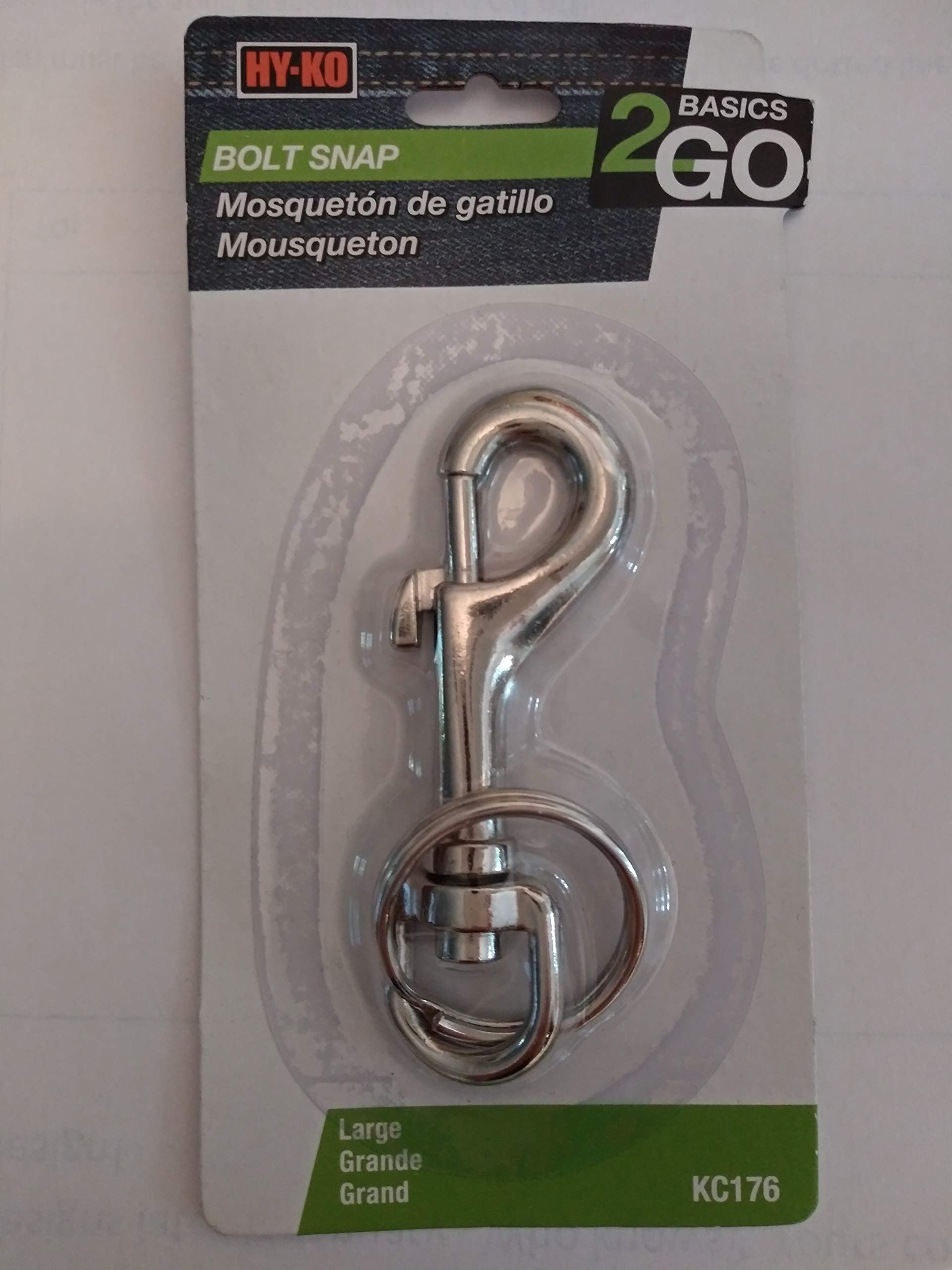 HY-KO PROD KC176 LG Bolt Snap/Split Ring