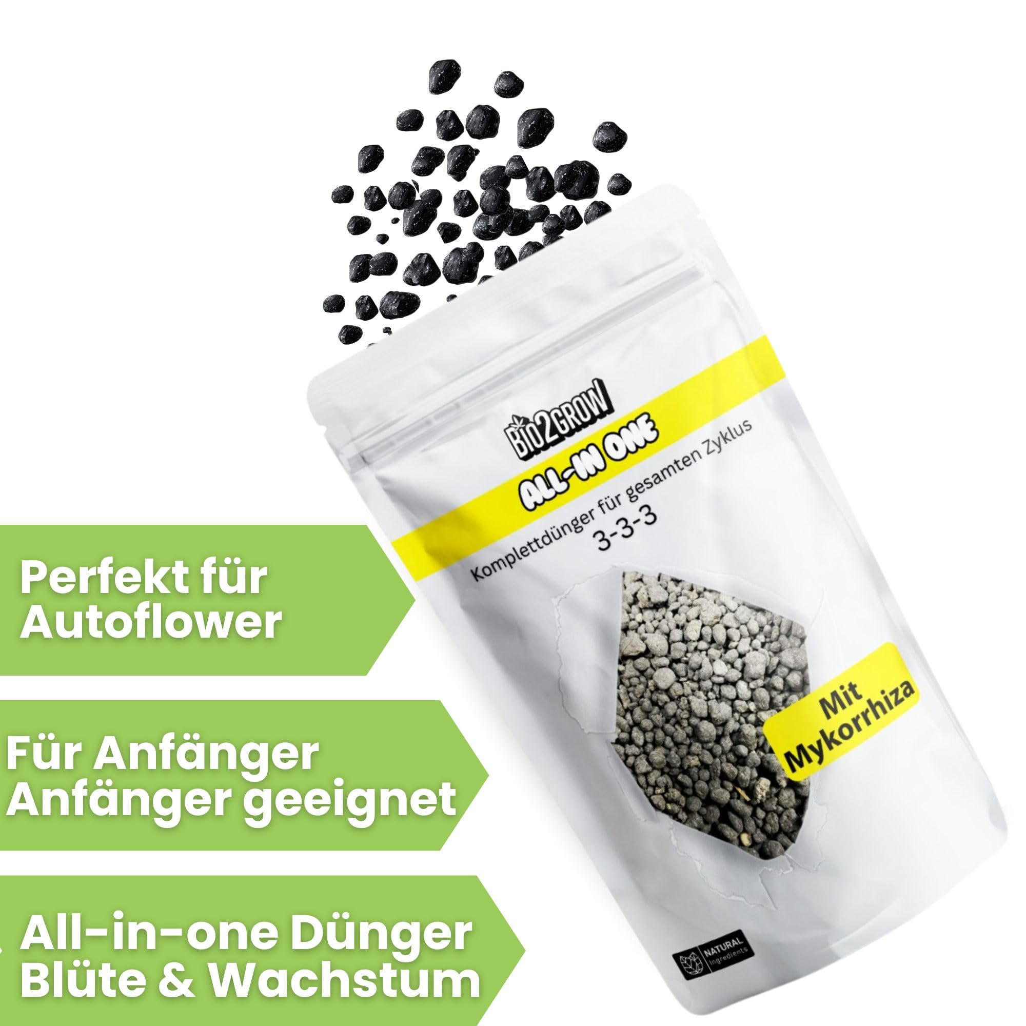 All in One Dünger 4,5KG organisch Langzeitdünger für Wachstum & Blüte Garten Pflanzen