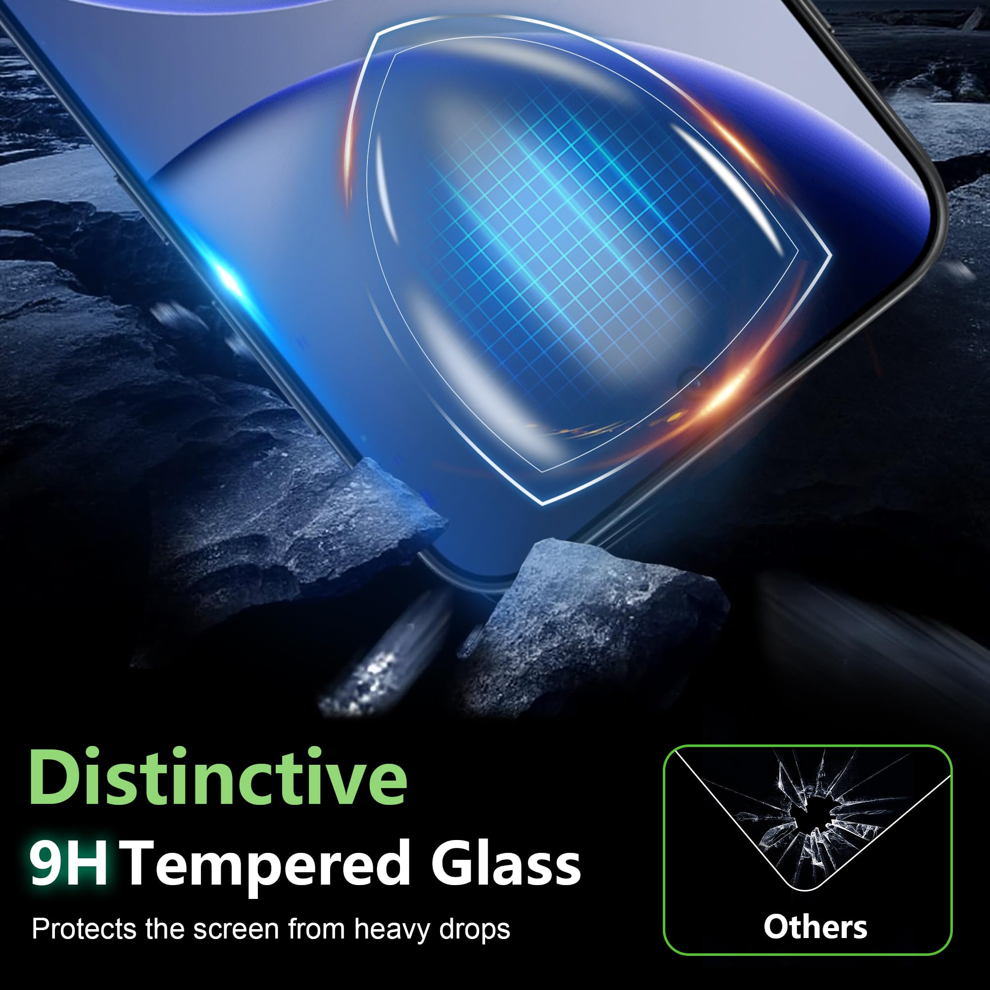 2-Pack Oppo Find X9 Screenprotectors - MobyDefend Case-Friendly