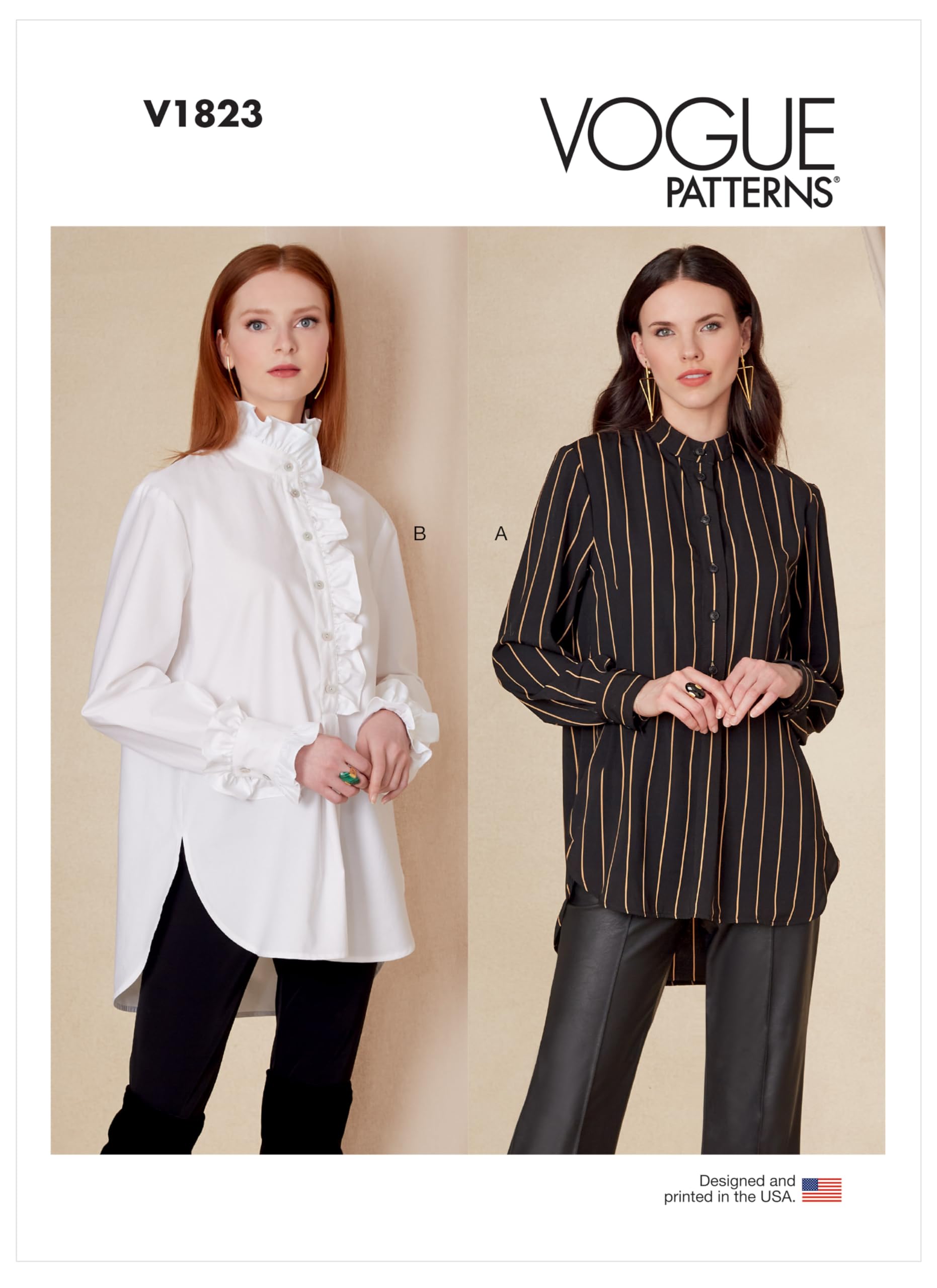 Vogue Patterns V1823F5 Misses TOP/Vest F5 (16-18-20-22-24)