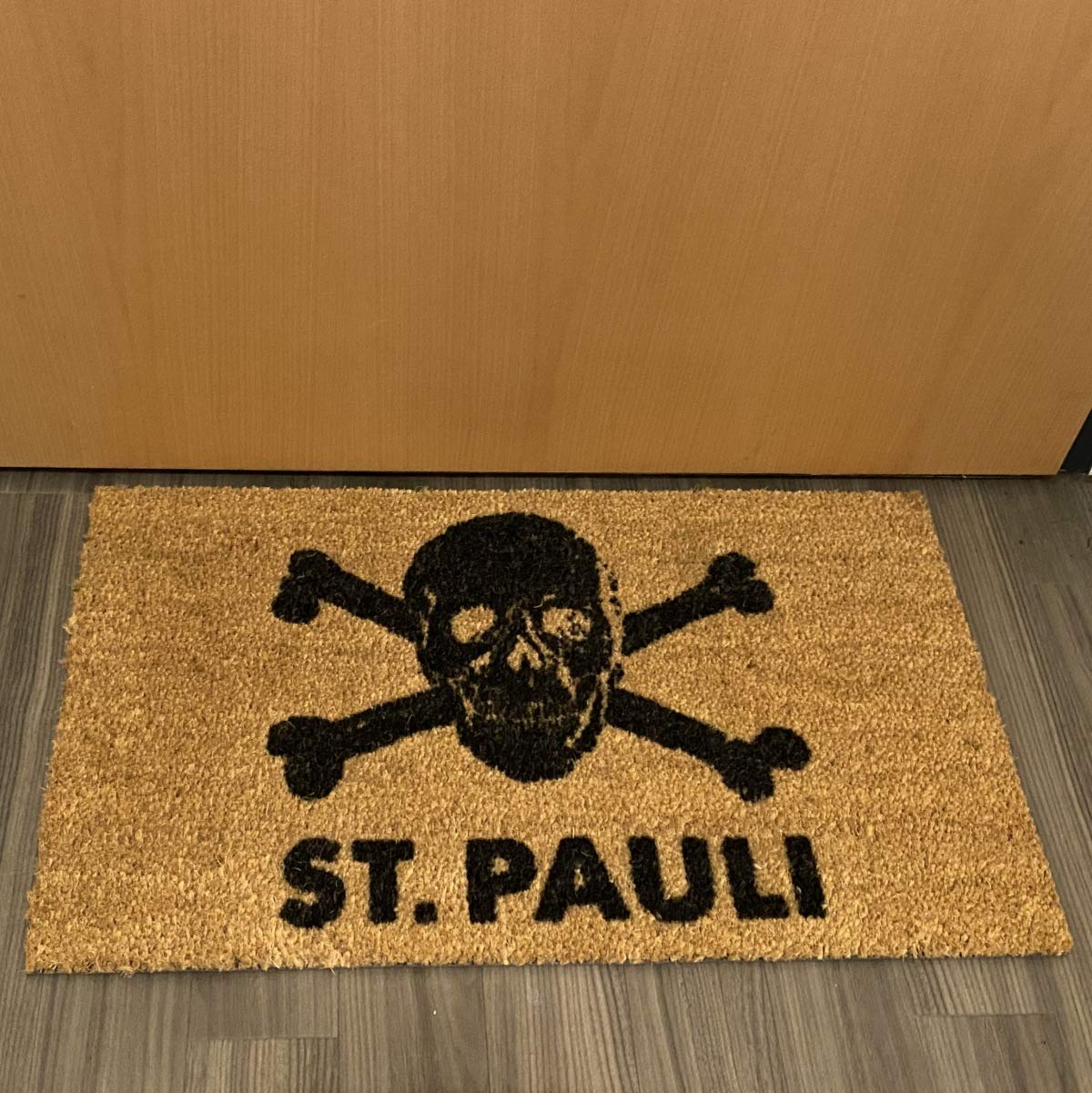 FC St. Pauli Fussmatte Kokos - 75x45cm Fußabtreter aus nachhaltige Kokosfaser