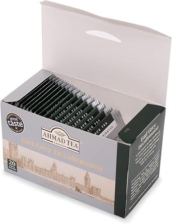 Ahmad Tea Decaffeinated Earl Grey Tea - 20 Teabags (Pack of 5)