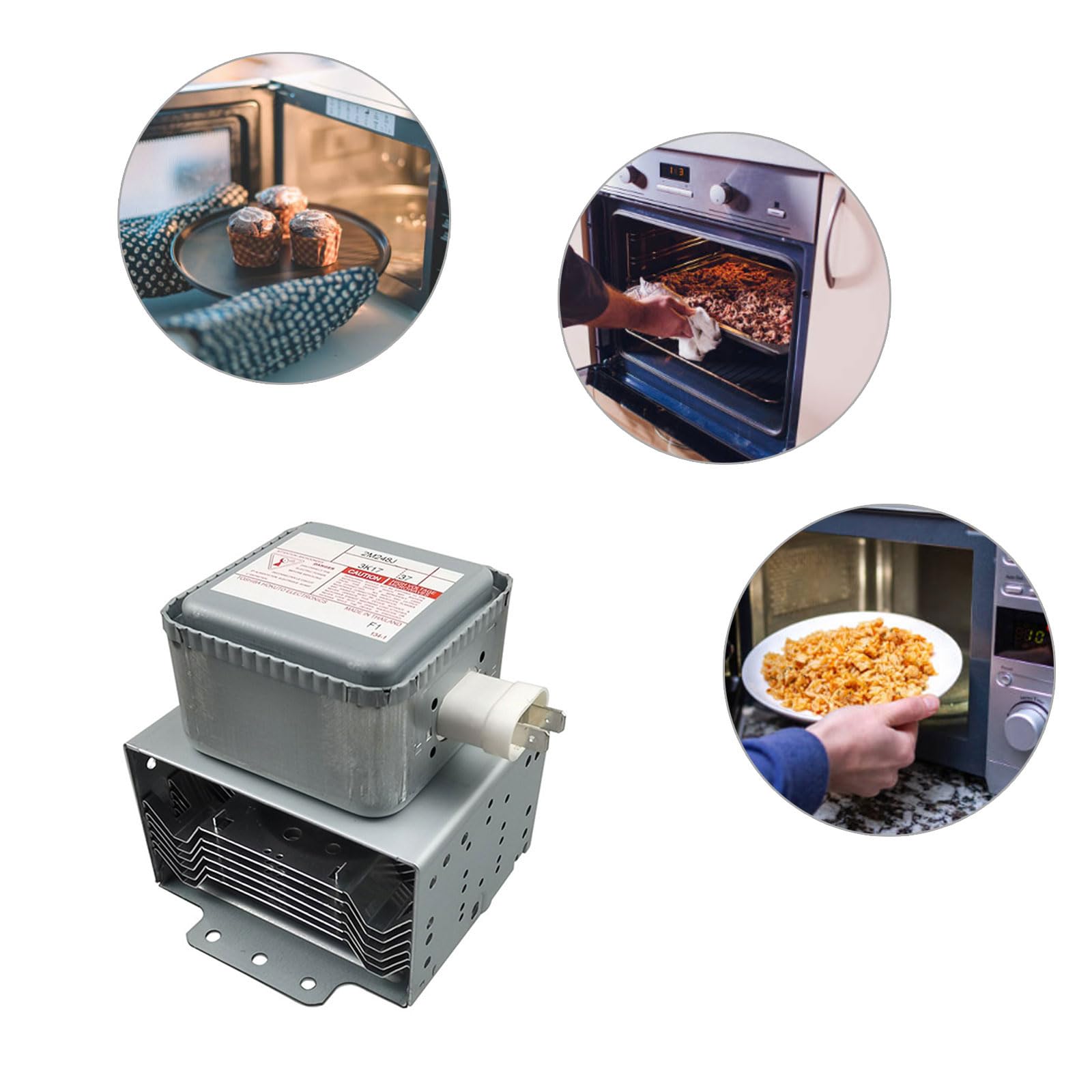 Mikrowellen-Magnetron 2M248J Ofenrohr, Metalltextur, für Küchenzubehör
