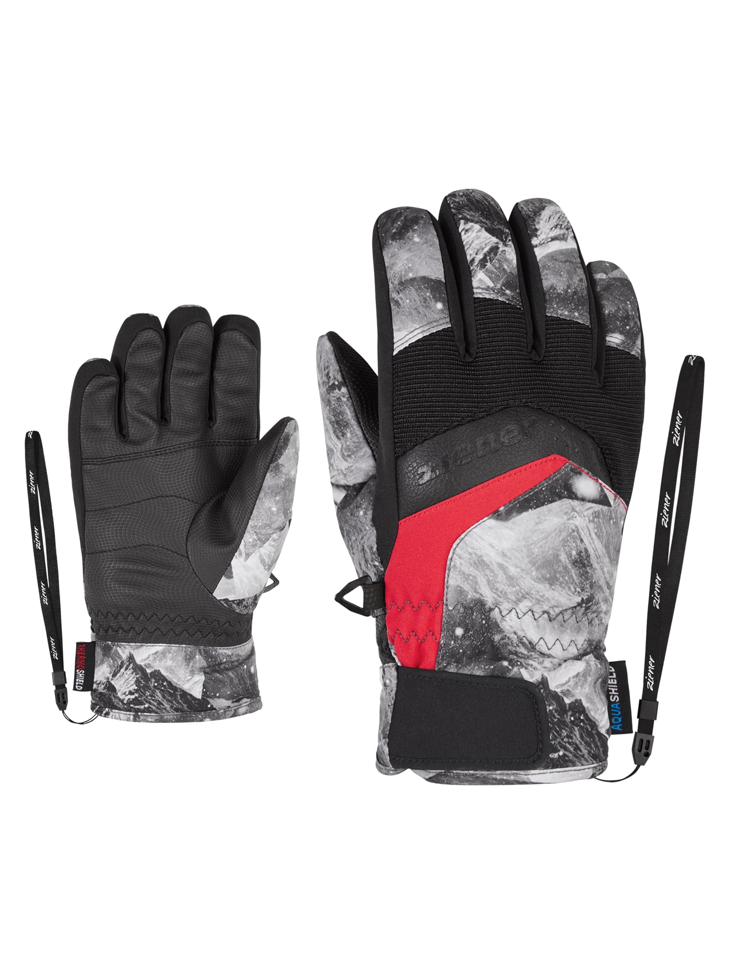 Ziener Jungen LABINO AS Ski-Handschuhe/Wintersport | Wasserdicht, Atmungsaktiv
