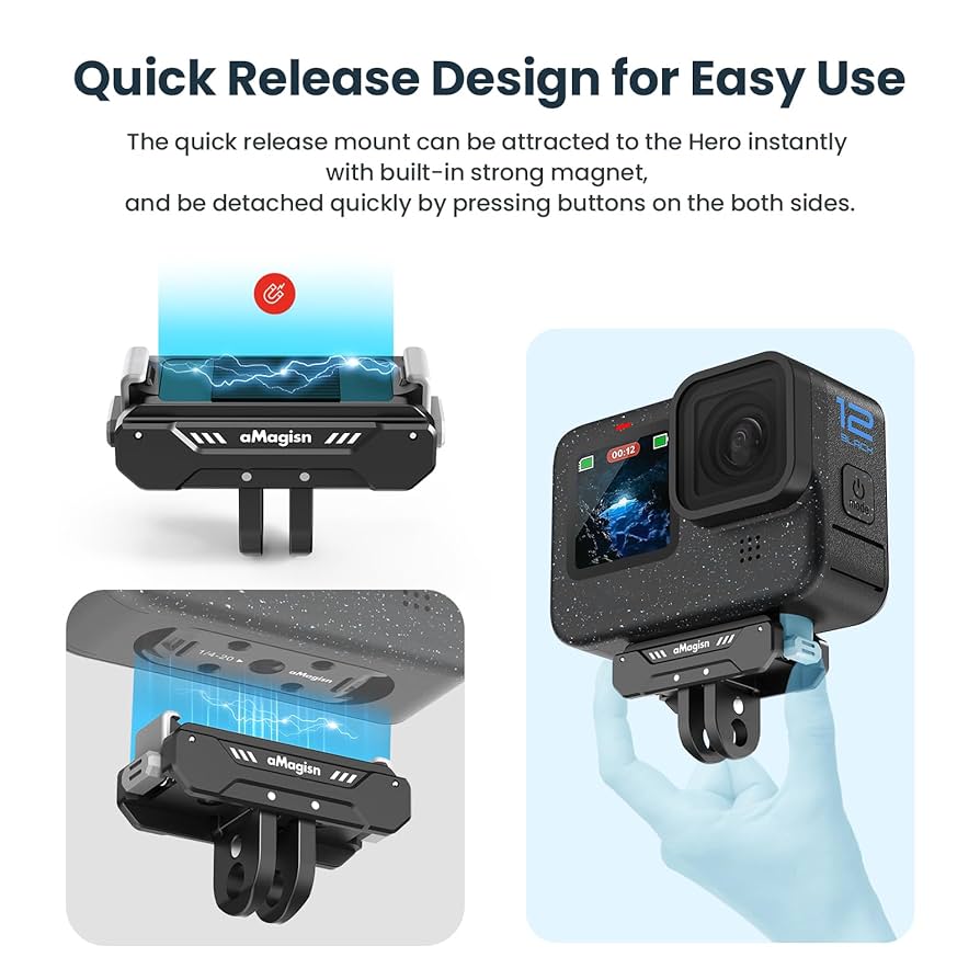 GoPro - 専用 Amazon | Ulanzi Go-Quick II クイックリリースマウント