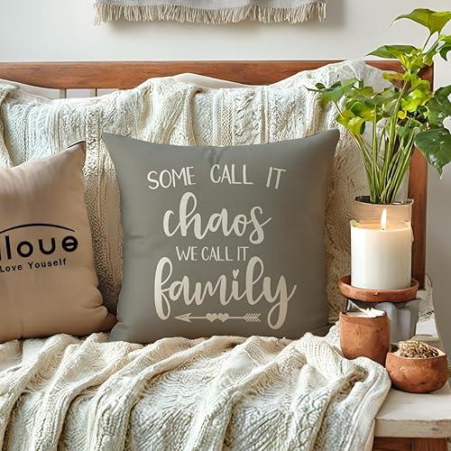 Miniatura 2 de ULOVE LOVE YOURSELF Home Quotes - Fundas de almohada decorativas de granja de 18 x 18 pulgadas, fundas de almohada rústicas de decoración de campo