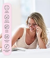 Vista 7 de Carole Martin Sujetador con cierre frontal sin varillas para mujer con correas ajustables