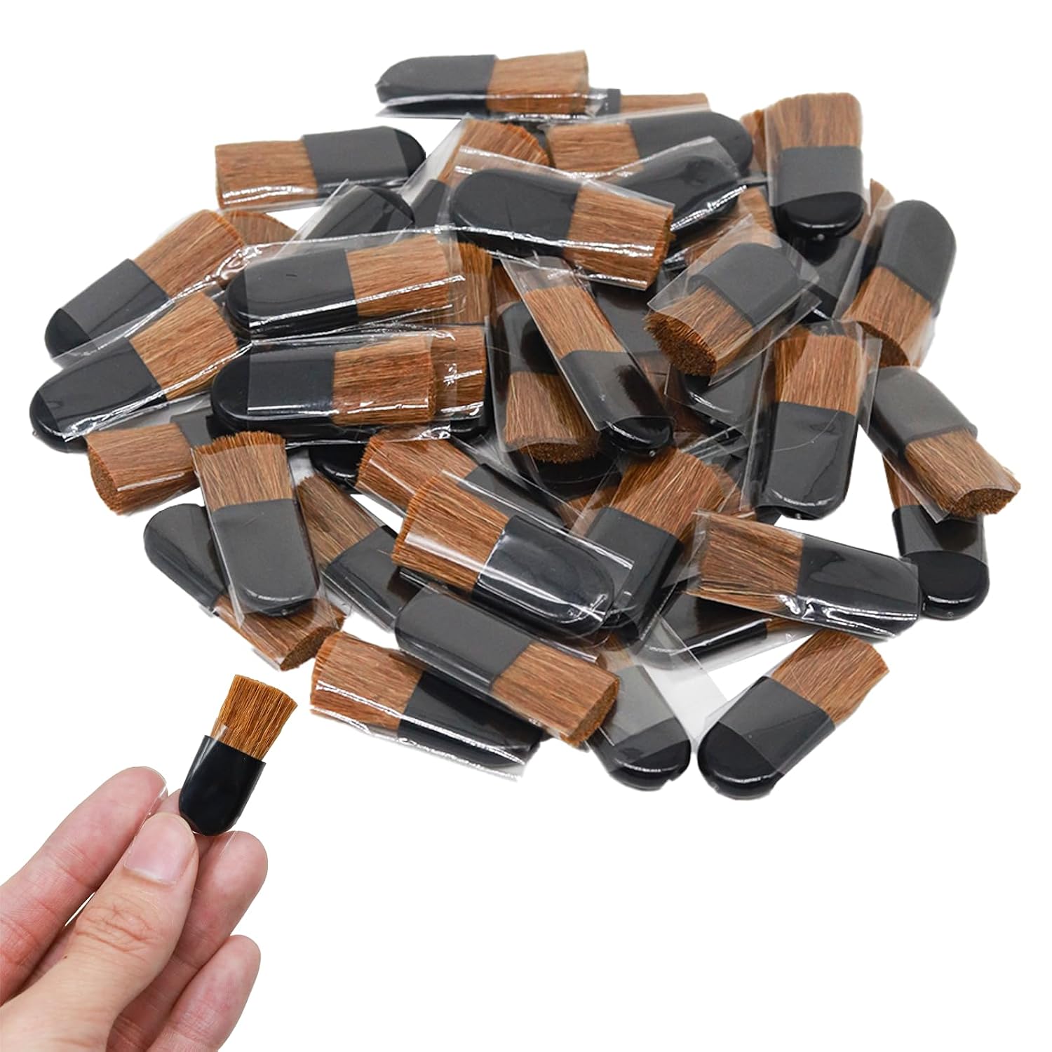 50pcs Mini Blush Brushes Portable Fluffy，Disposable Makeup...