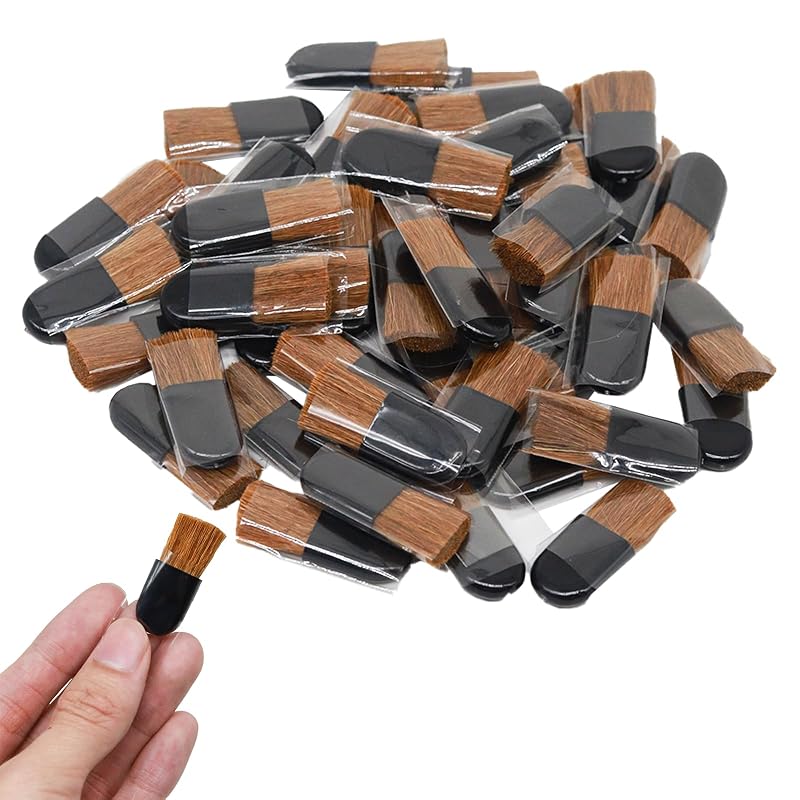 Kit LINYUEARUI com 50 Pincéis Mini para Blush e Pó