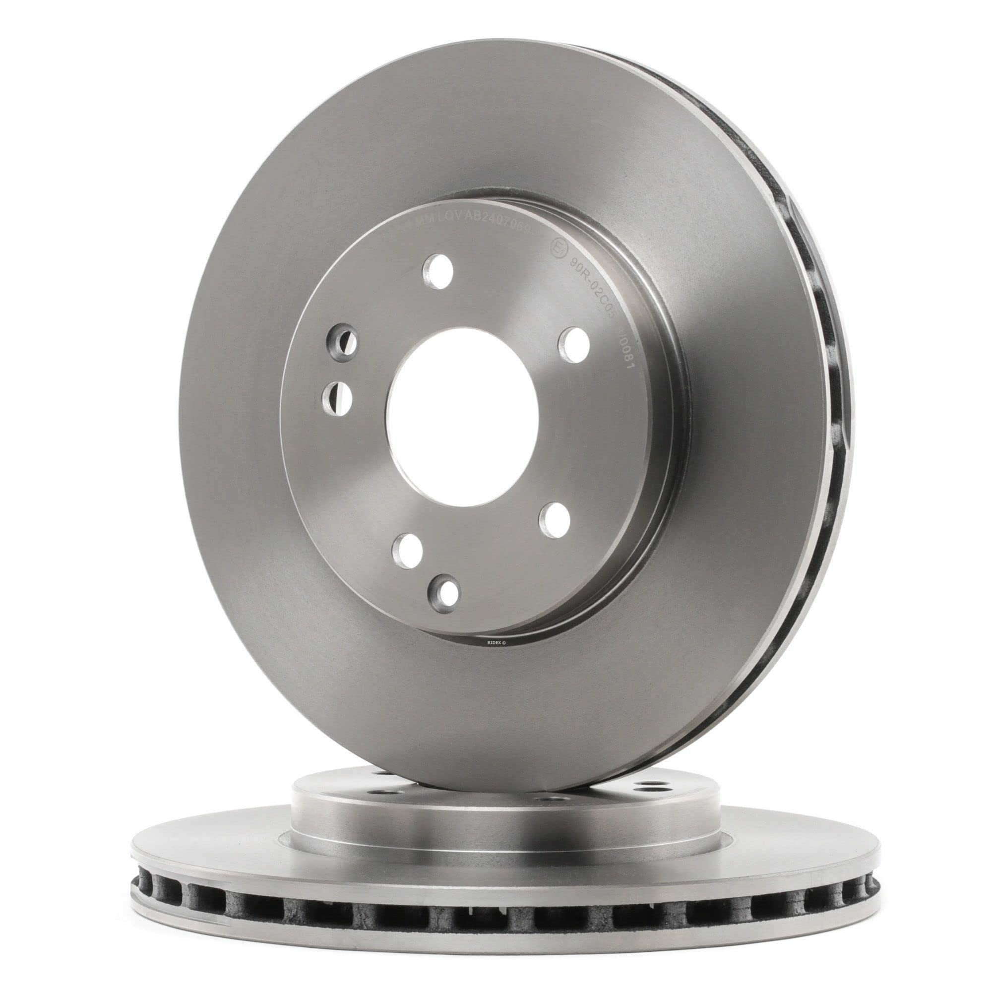 RIDEX 82B0021 2x Disco freno Anteriore senza viti/bulloni Compatibilità con MERCEDES-BENZ Classe C Sedan W203