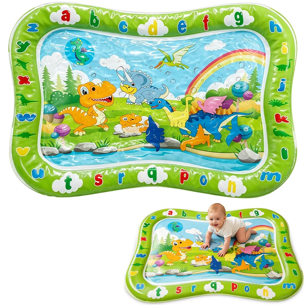 Water Mat Large, Inflatable Tummy Time Water Play Mat for Sensor Water Play Mat, Cooling Mat Parent-child Interactive Props Summer Toy, Travel
