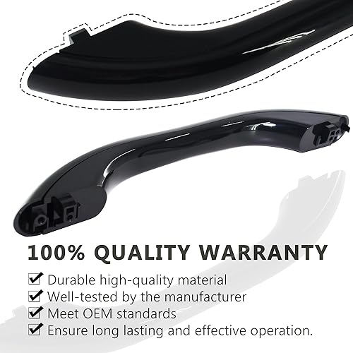 Miniatura 6 de WB15X10144 - Manija de puerta para microondas, color negro, compatible con microondas GE, sustituye a AP3792823, 1085689, AH952973, piezas de