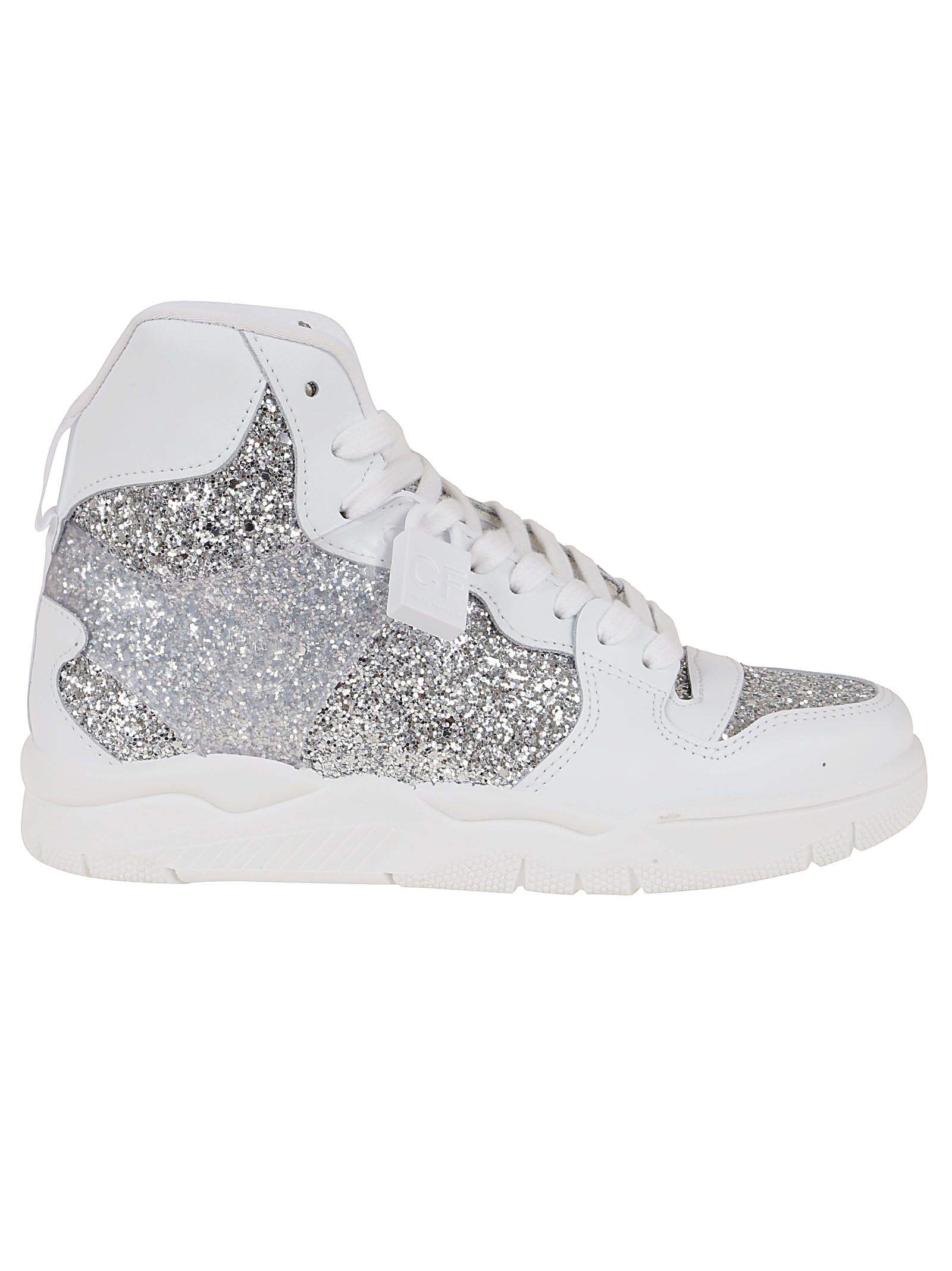 Chiara Ferragni Fashion Womens CF2615WHITE White Hi Top Sneakers | Spring-Summer 20