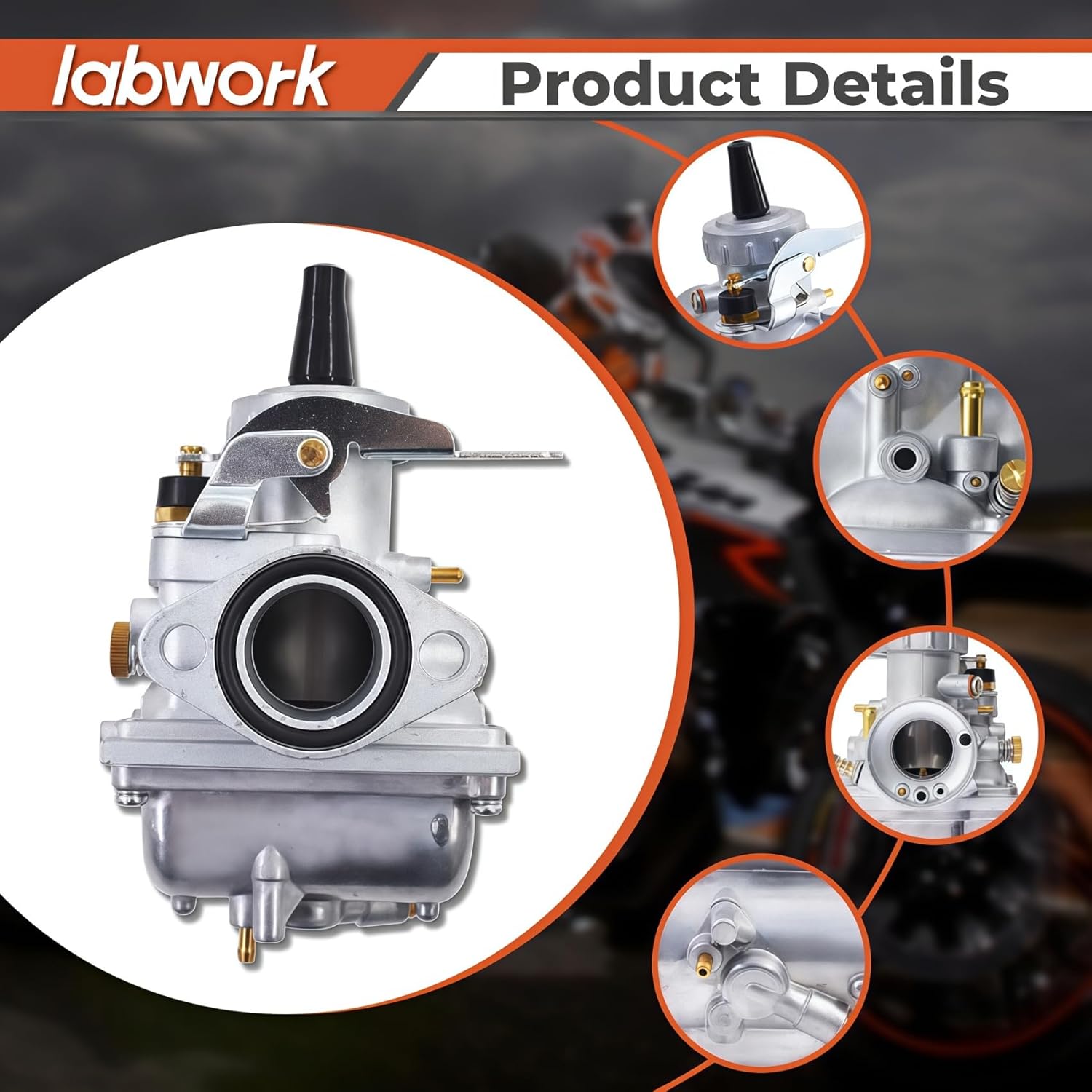 labwork Carburetor Carb Replacement for Suzuki TS185 TS 185 Enduro Motor Bike 1972