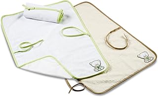 Italbaby rodillo de bambú Pad viajes Cambiador, color blanco