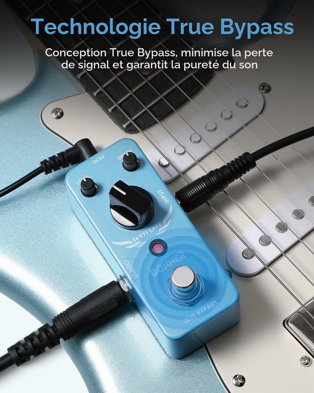 Donner Pédale d'effet Chorus Tutti Love Pédale à Effet Guitare True Bypass