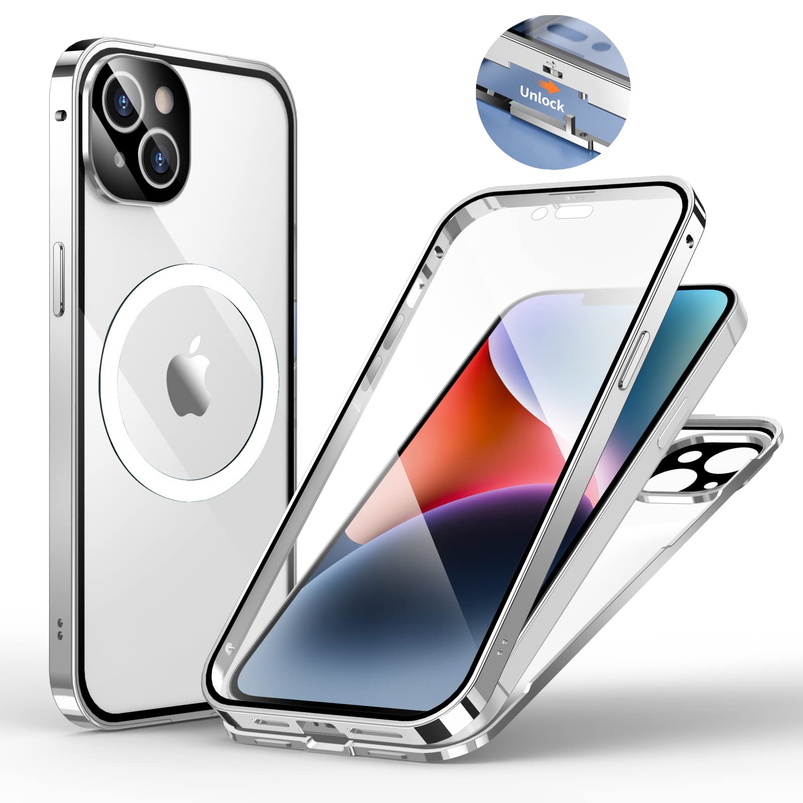 Amazon | iPhone 14 Plus ケース アイフォン14プラス カバー 両面 