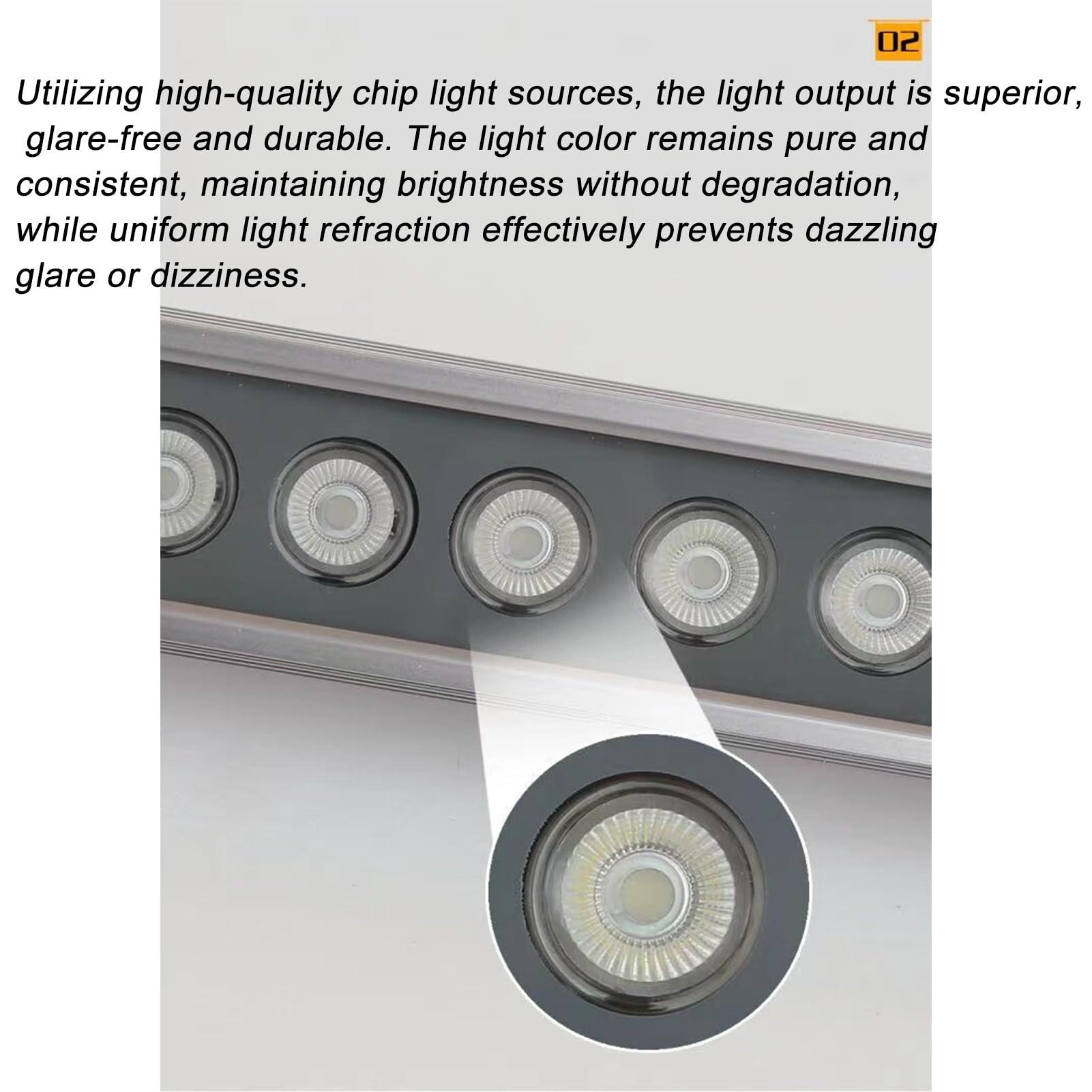 Barra De Luz LED Tipo Bañador De Pared, Foco Empotrable Para Exteriores, 24V/220V Lámpara De Paisaje De Bajo Voltaje Con Clasificación IP65 A Prueba De Agua(White light,18W(24V))