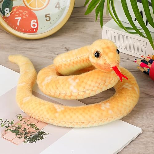 Miniatura 74 de Peluche de serpiente, animal de serpiente de peluche, serpientes de juguete pequeñas de 27 pulgadas para niños, serpiente de peluche gigante