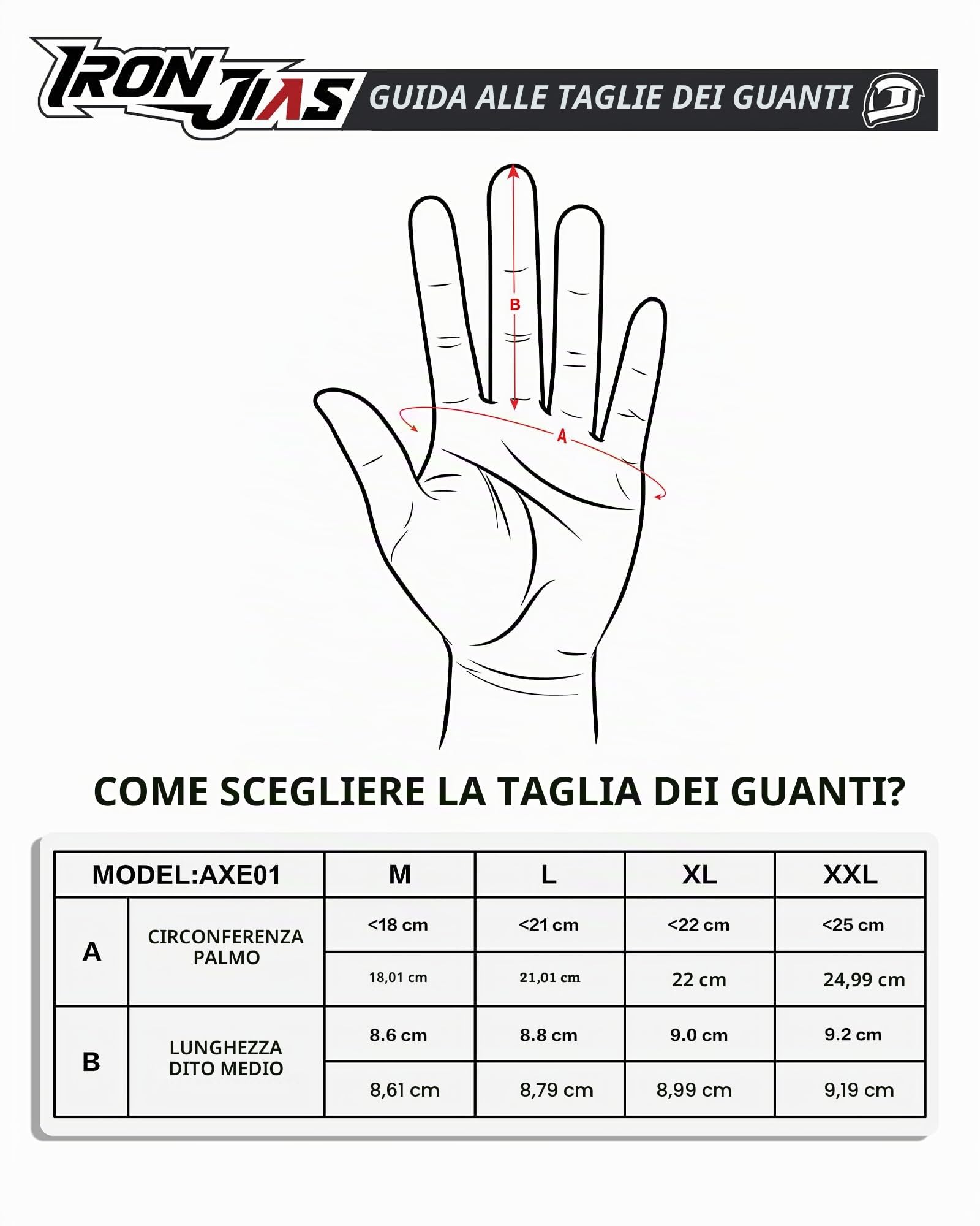 IRON JIA'S Guanti Moto Invernali Uomo Guanti Impermeabili Antivento Level 1 KP Leggeri e Caldi Con Touchscreen a 2 dita per Motociclismo Escursionismo e Altri Sport All'aperto