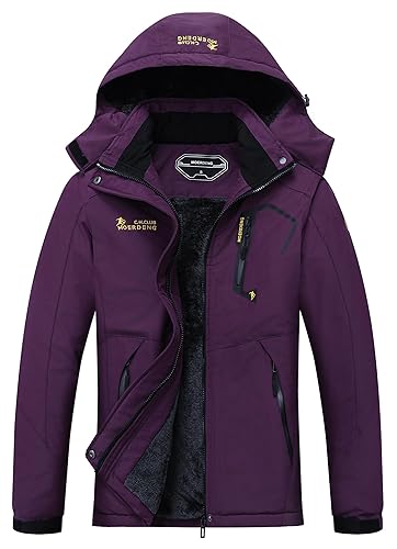 MOERDENG Women's Waterproof Ski Jacket Warm Winter Snow Coat Mountain