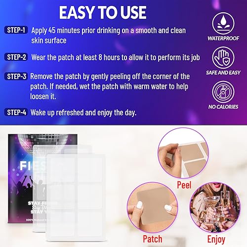 Miniatura 3 de FiestaFix - Parches para fiesta, paquete de 36 unidades, para colgar para después de la fiesta, parche de recuperación de fiesta, impermeable y