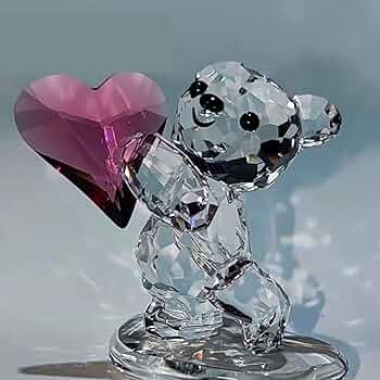 Amazon.co.jp: k9クリスタルガラス 熊 クマ 水晶 水晶置物