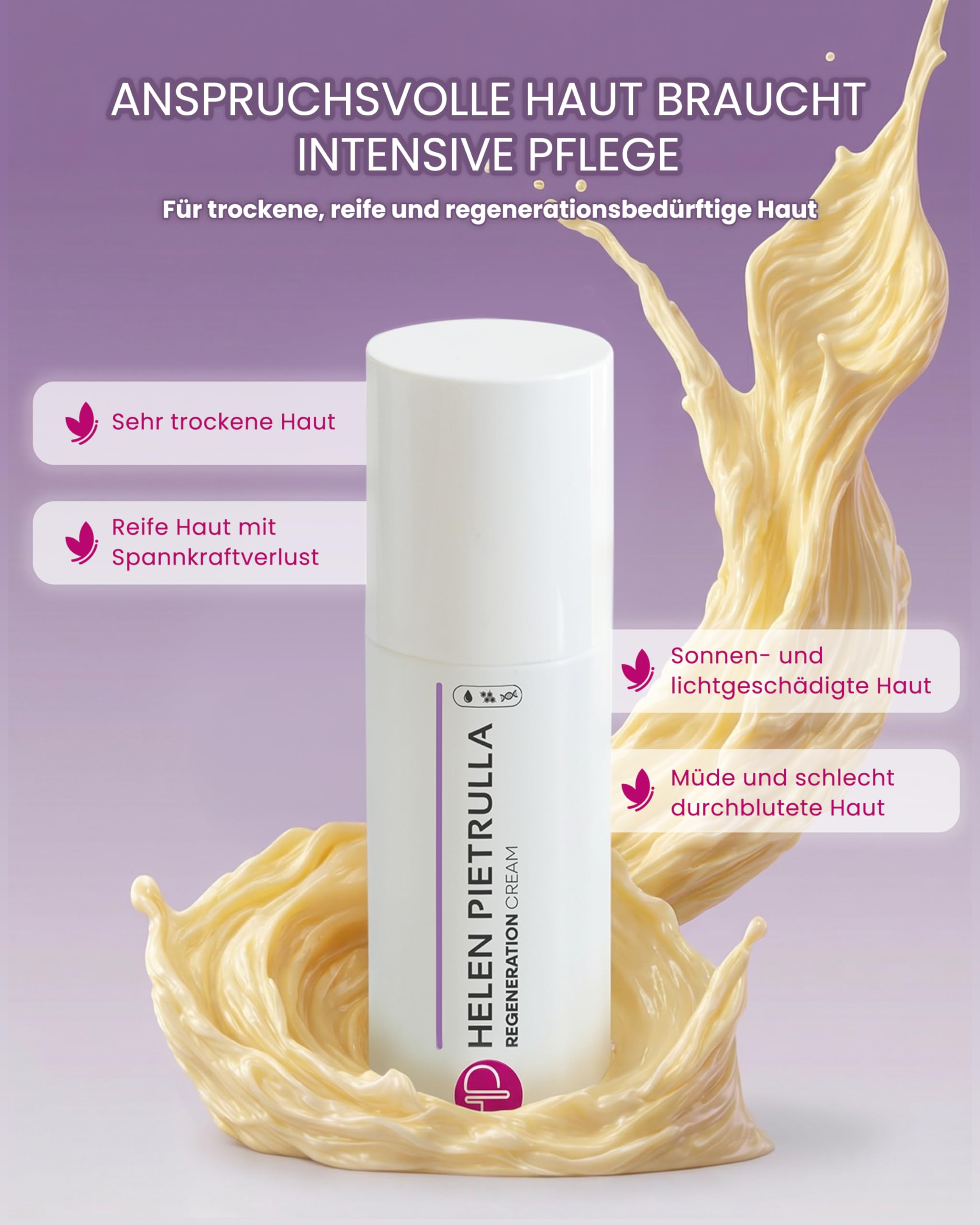 Helen Pietrulla - Regeneration Cream (100ml) reichhaltige Anti-Aging Tages-/Nachtcreme - mit Retinol, Vitamin C, Vitamin E - intensive Revitalisierung, Feuchtigkeit und Spannkraft