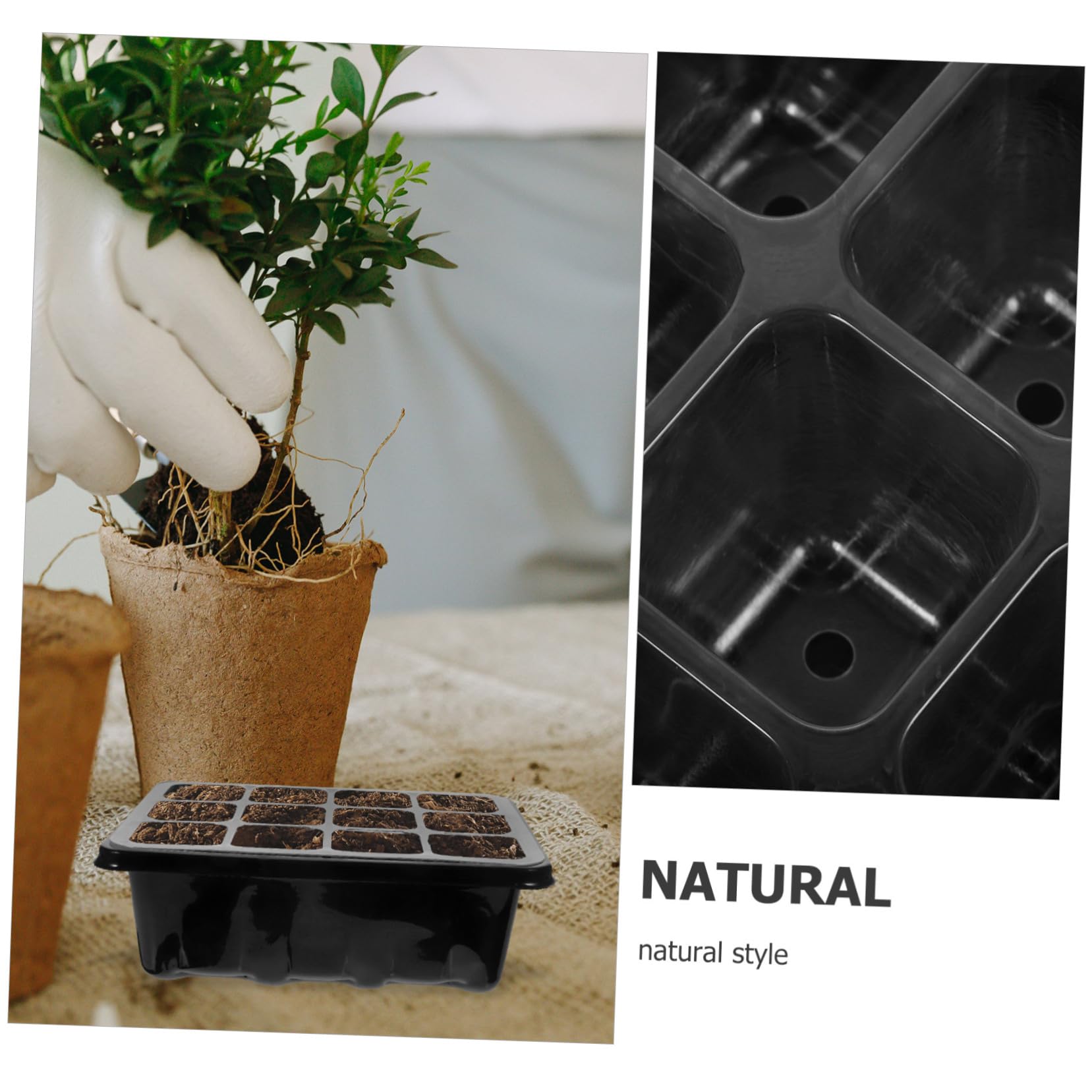 BESPORTBLE 3 Juegos Caja De Plántulas Semillas Planta Bandejas De Inicio Bandeja De Germinación Bandeja De Inicio De Celdas Bandeja De Inicio Transpirable Bandejas De Cultivo De Hortalizas
