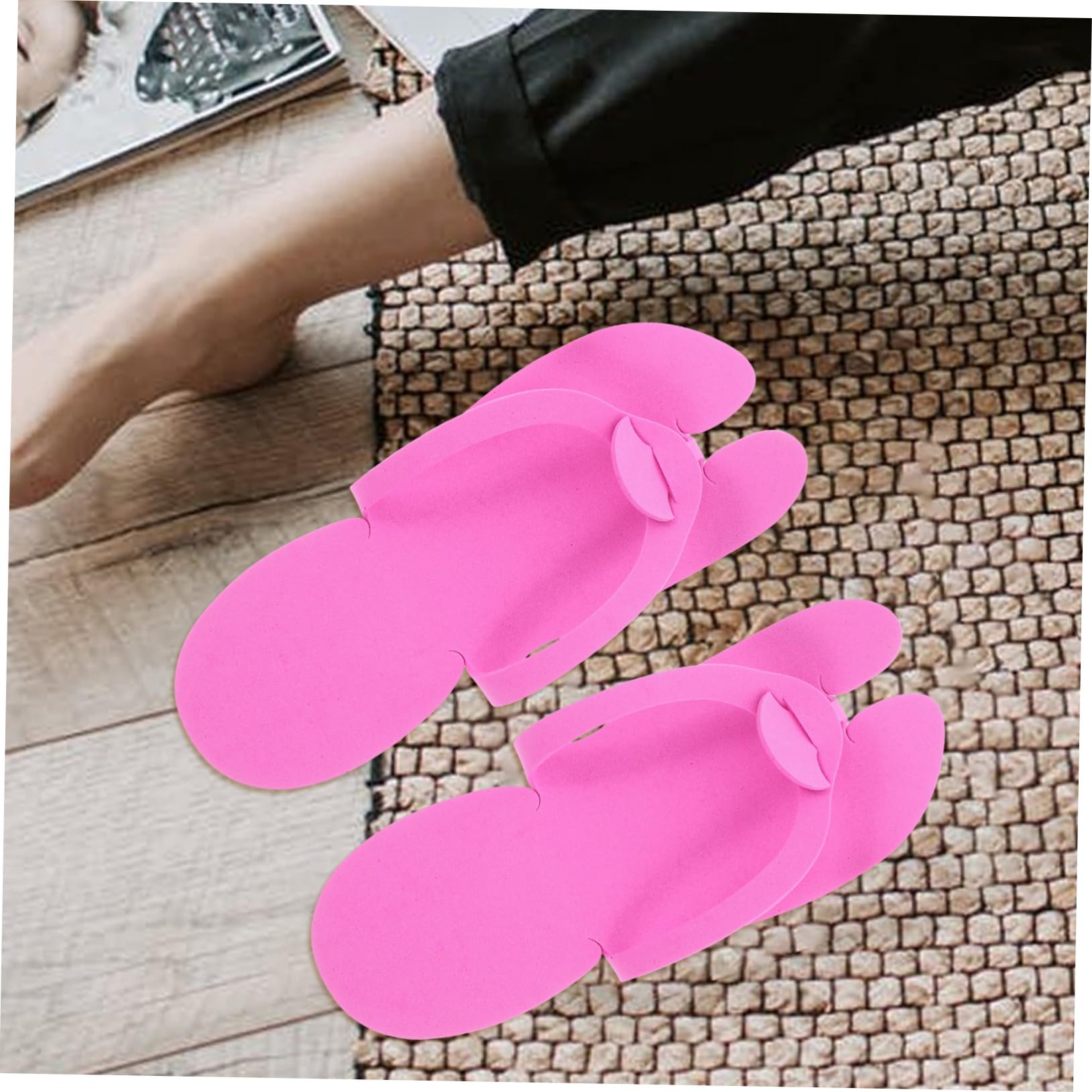 Mipcase Zapatillas de Ducha Desechables Eva Plegables para Viaje, 24 Pares