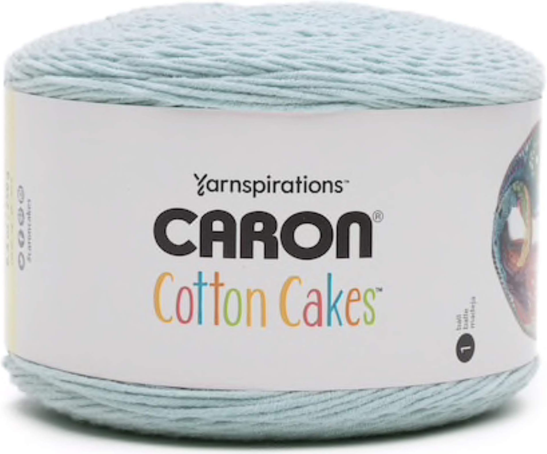 Caron Cotton Cakes Self Striping Yarn 530 yd/485 m 8.8 oz/250 g (Aqua Breeze)
