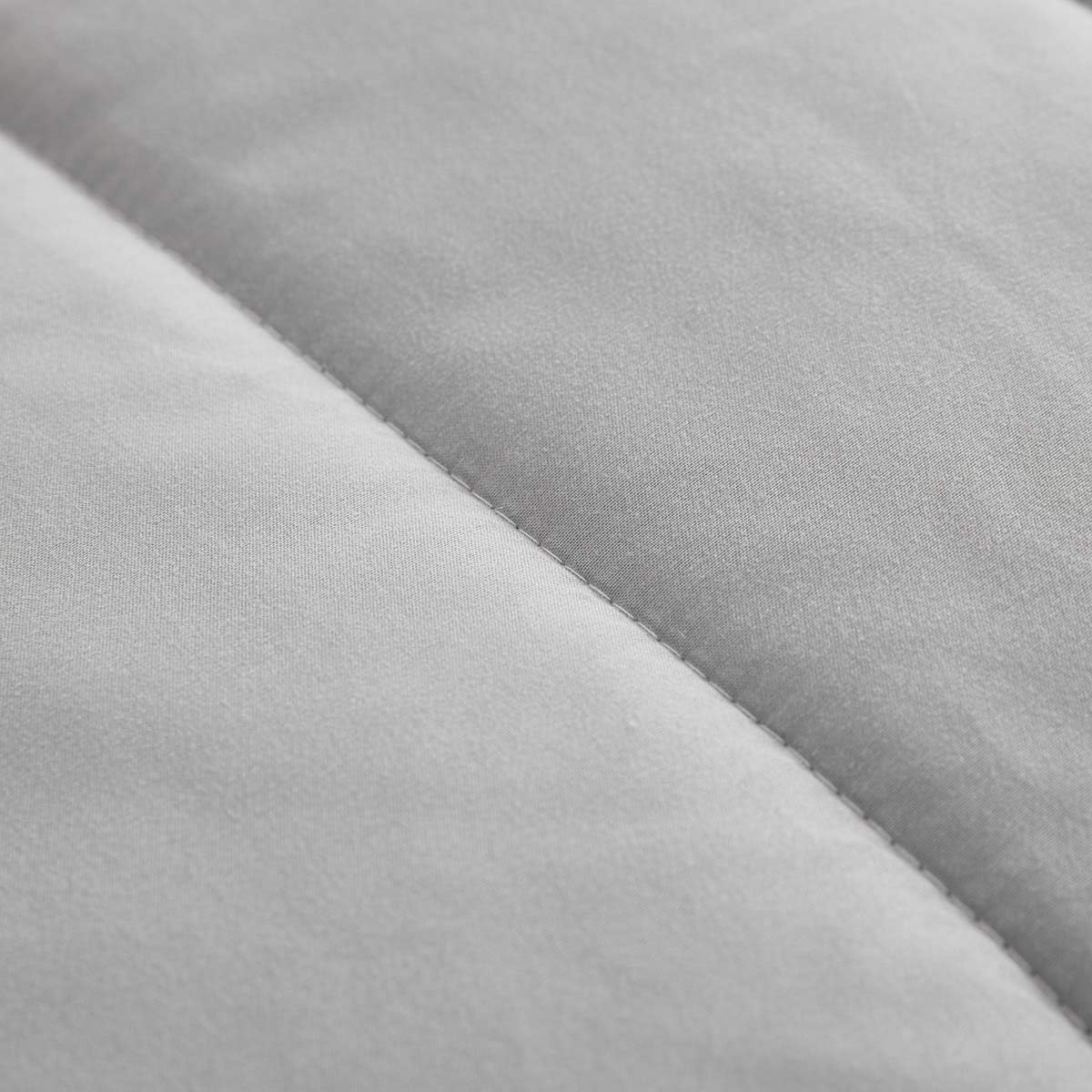 UOZZI BEDDING 4 Pieces Toddler Bedding Set Ultra Soft and Breathable Toddler Sheet Set - Includes Comforter, Flat Sheet, Fitted Sheet and Pillowcase - Gray