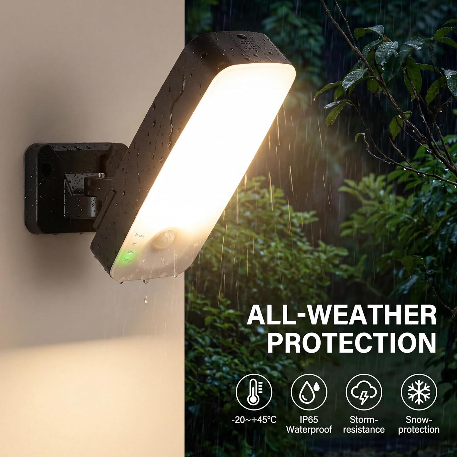 Wireless Motion Sensor Outdoor Light, 10000mAh Rechargeable Battery Wall Light,3-Mode,3CCT Dimmable, Outdoor Security Light with Remote, IP65 Waterproof for Yard Garage Pathway,Fences(1PK)