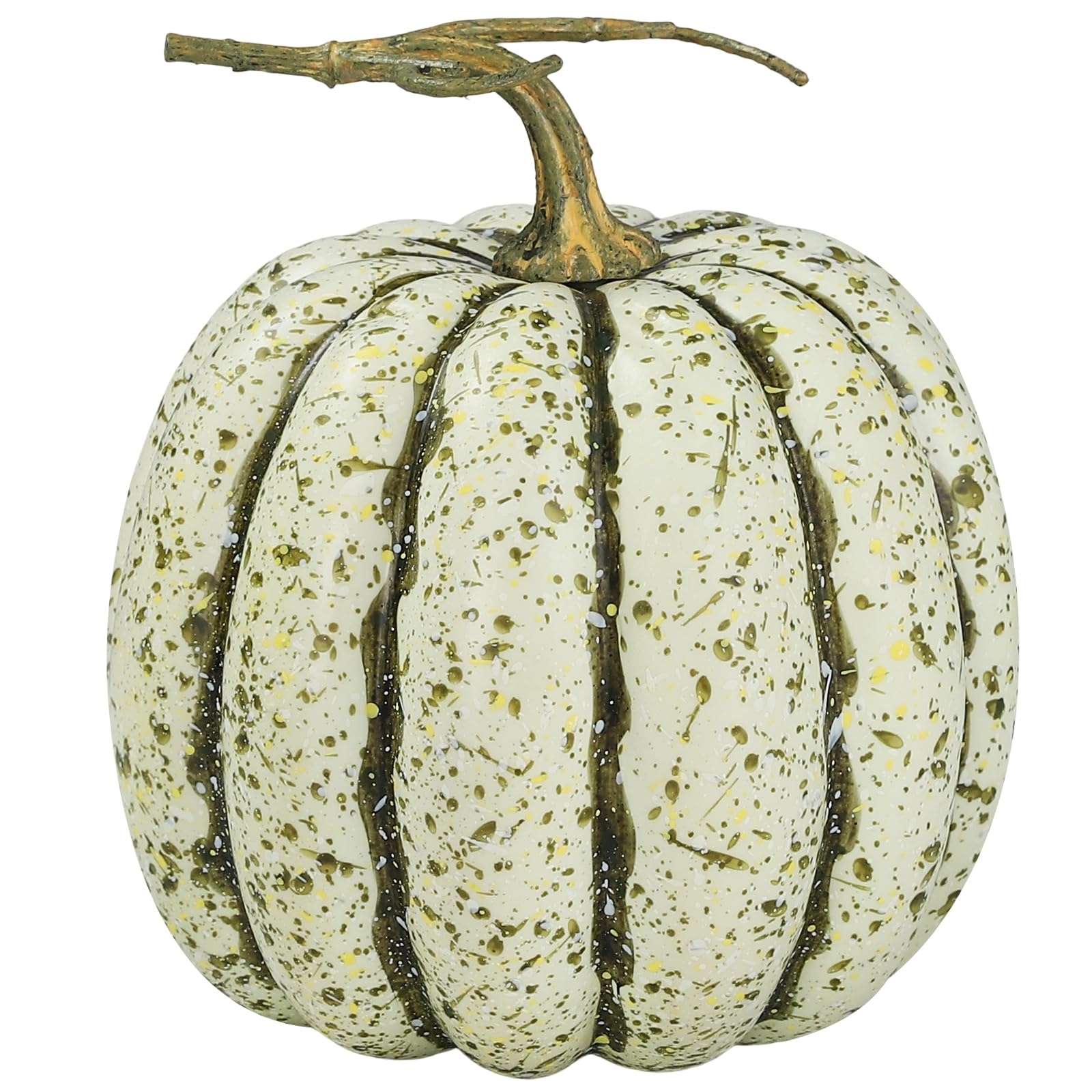 Mini Pumpkin Foam Fake Pumpkin with Stem for Fall Harvest Halloween Decor