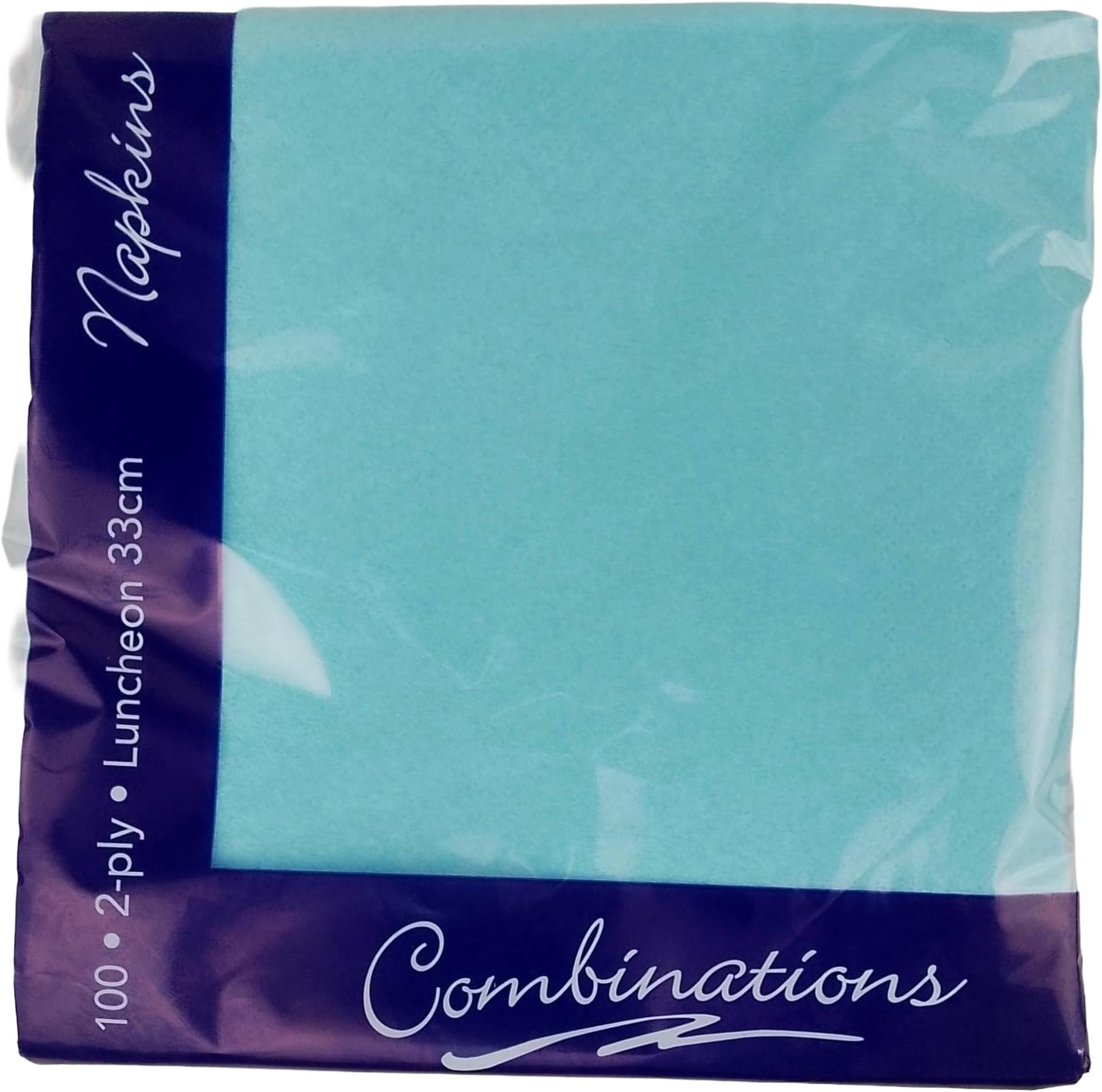 Cornflower Blue 33cm 2ply Disposable Luncheon Party Napkins - Pack of 100