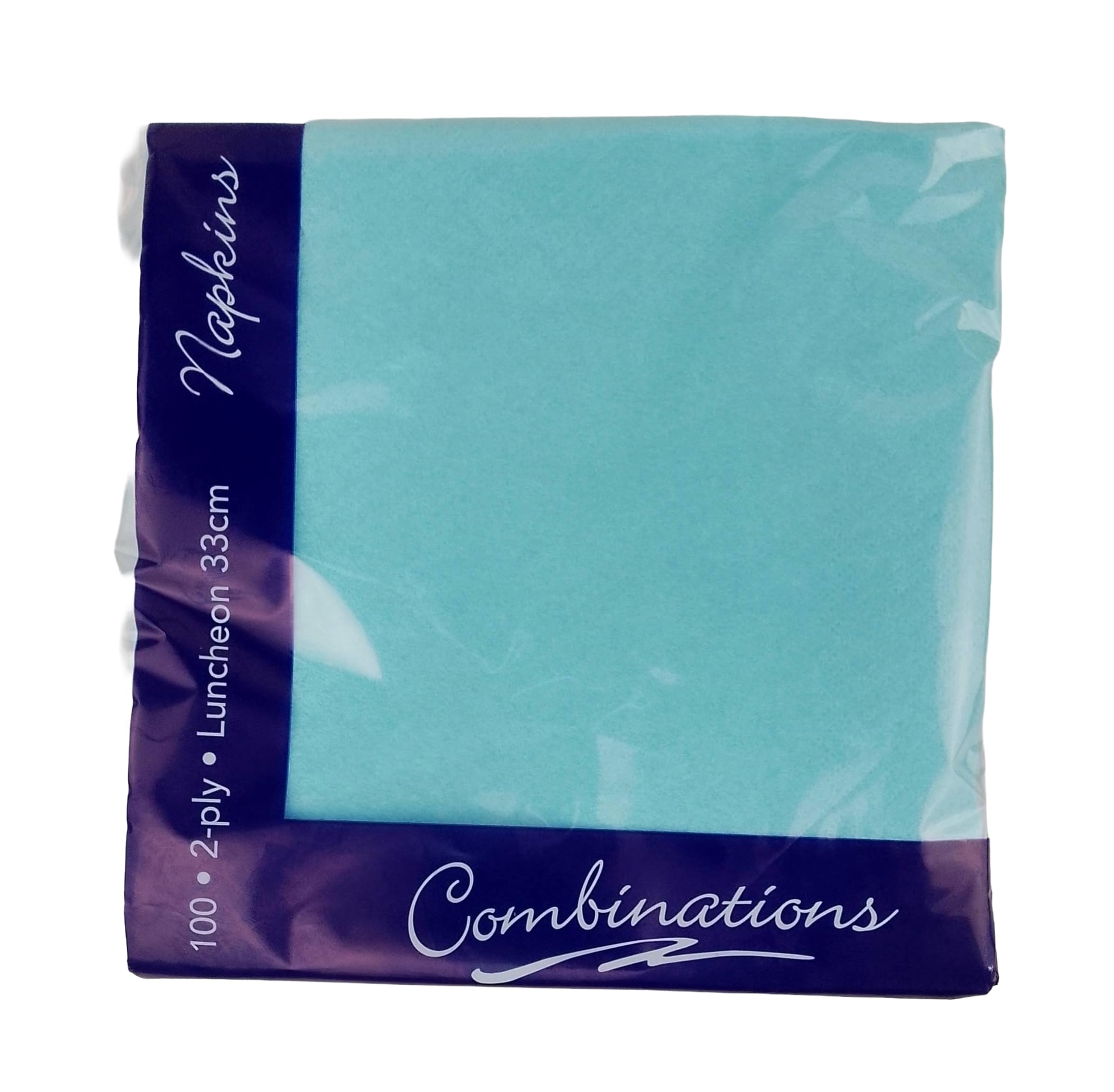 Cornflower Blue 33cm 2ply Disposable Luncheon Party Napkins - Pack of 100