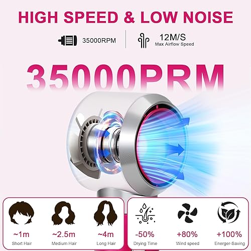 Miniatura 3 de Juego de cepillos para secador, Air Sculpt 3 en 1 cepillo de aire caliente secador - Estilizador de peinado de salón para rizar, dar volumen y