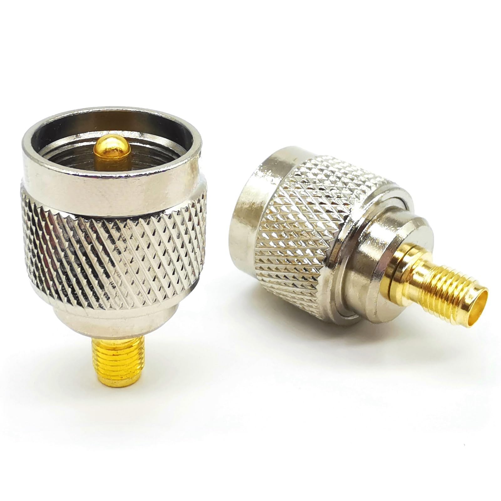 2 sztuki SMA na PL259 SO239 adapter koncentryczny, gniazdo SMA o niskiej stratności na wtyczkę PL259 UHF, złącze koncentryczne do anten radiowych CB, anten amatorskich, urządzeń wideo i WLAN