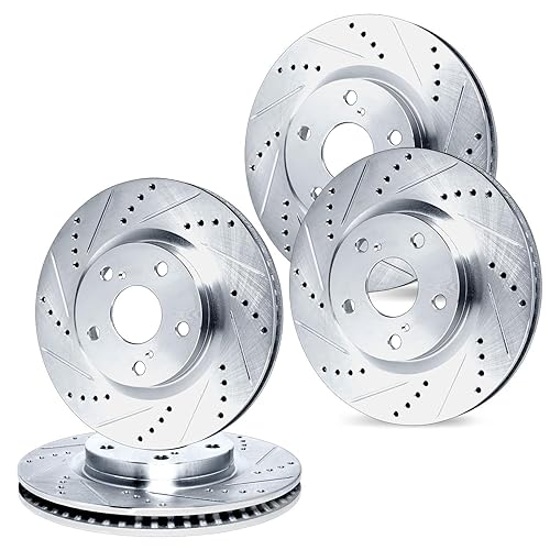 Front and Rear Brake Rotors For 2009-2011 Volkswagen CC, 2012-2013