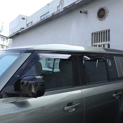 Miniatura 5 de YIWANG para Land Rover Defender110 2020 coche estilo ventana sol lluvia sombra viseras escudo protector cubierta TRIM coche Accesorios