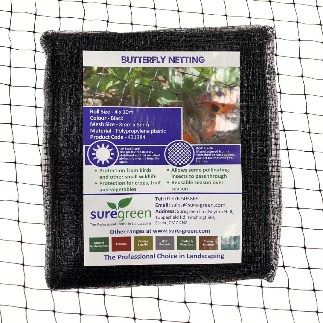 Buy Suregreen Butterfly Netting 4m x 25m 8mm x 8mm Hole Size Online at Lowest Price in India