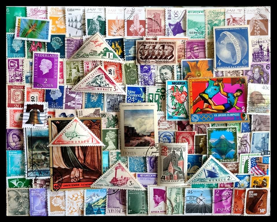 ISC~ Worldwide 200 Different Stamps, Small & Large Genuine Postage Stamps, Whole World Stamps
