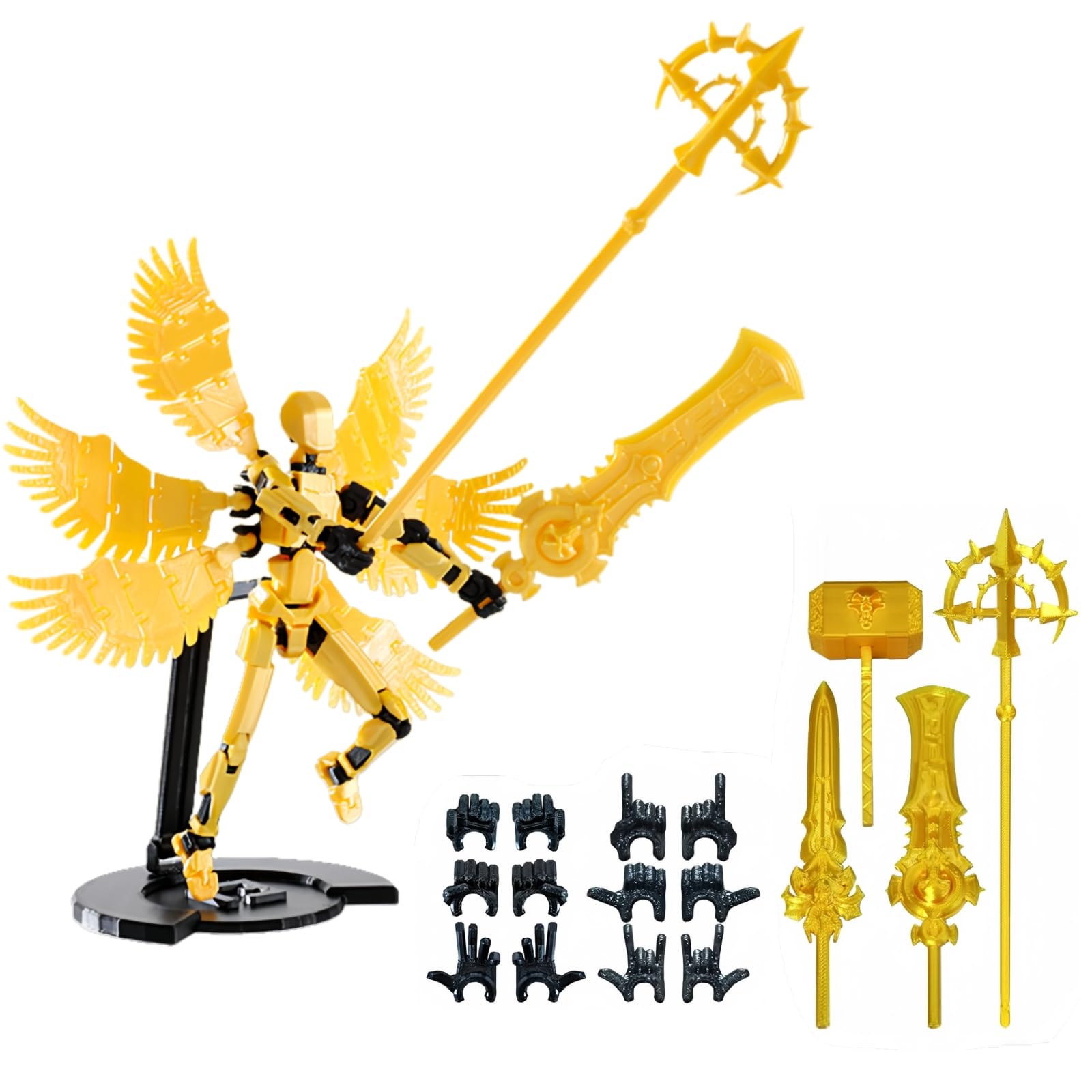 Amazon.com: Pekuality T13 Figure & Titan 13 Toys Gold（3D Printed