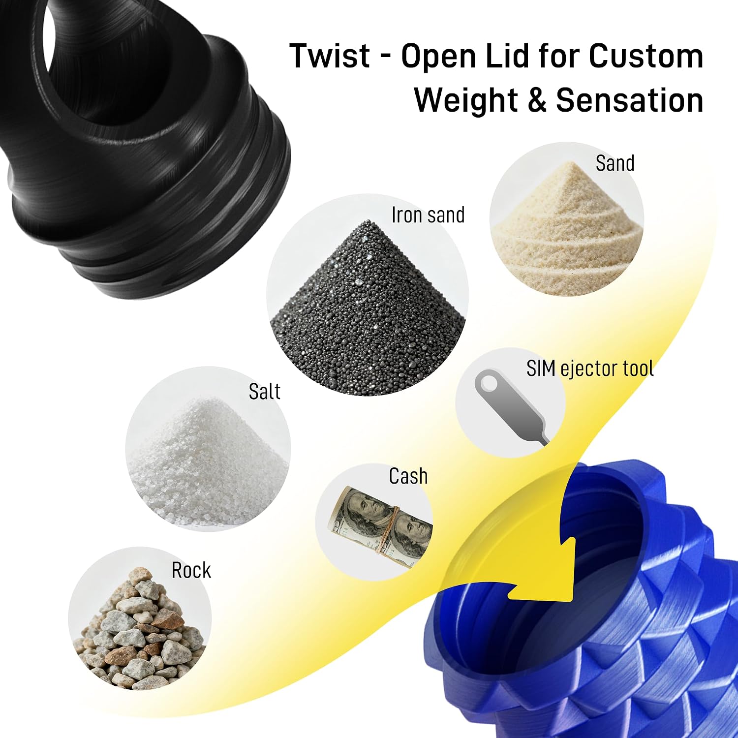 Little Ouchies Pain Fidget Toy with Adjustable Weight & Carabiner, 3D Printed Spiky Sensory Keychain for Anxiety Relief and Focus - Portable Stress Relief Tool for Adults, Teens, Skin Picking-2 Pack image 2