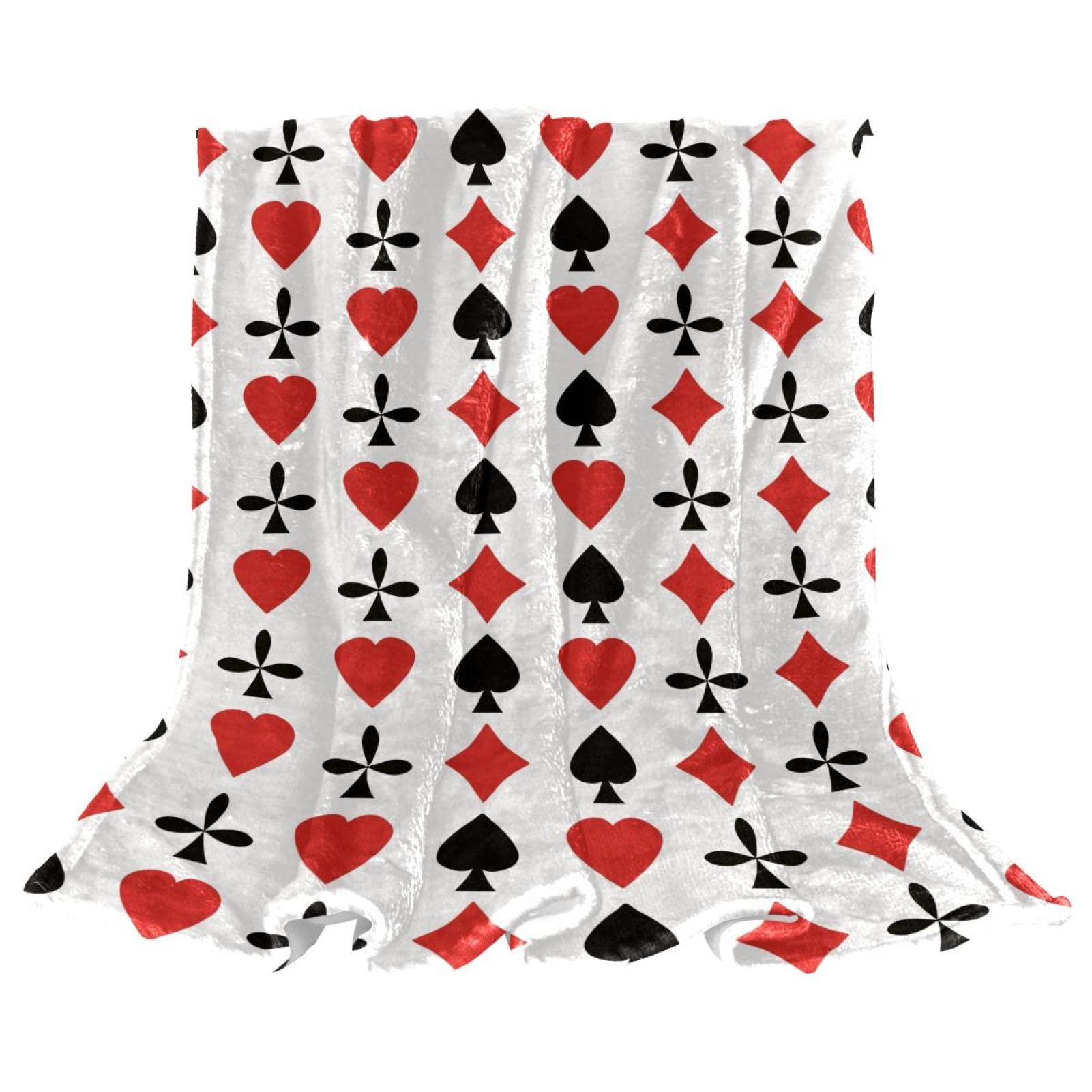 Couverture polaire poker grand plaid canapé jeté de lit doux et léger