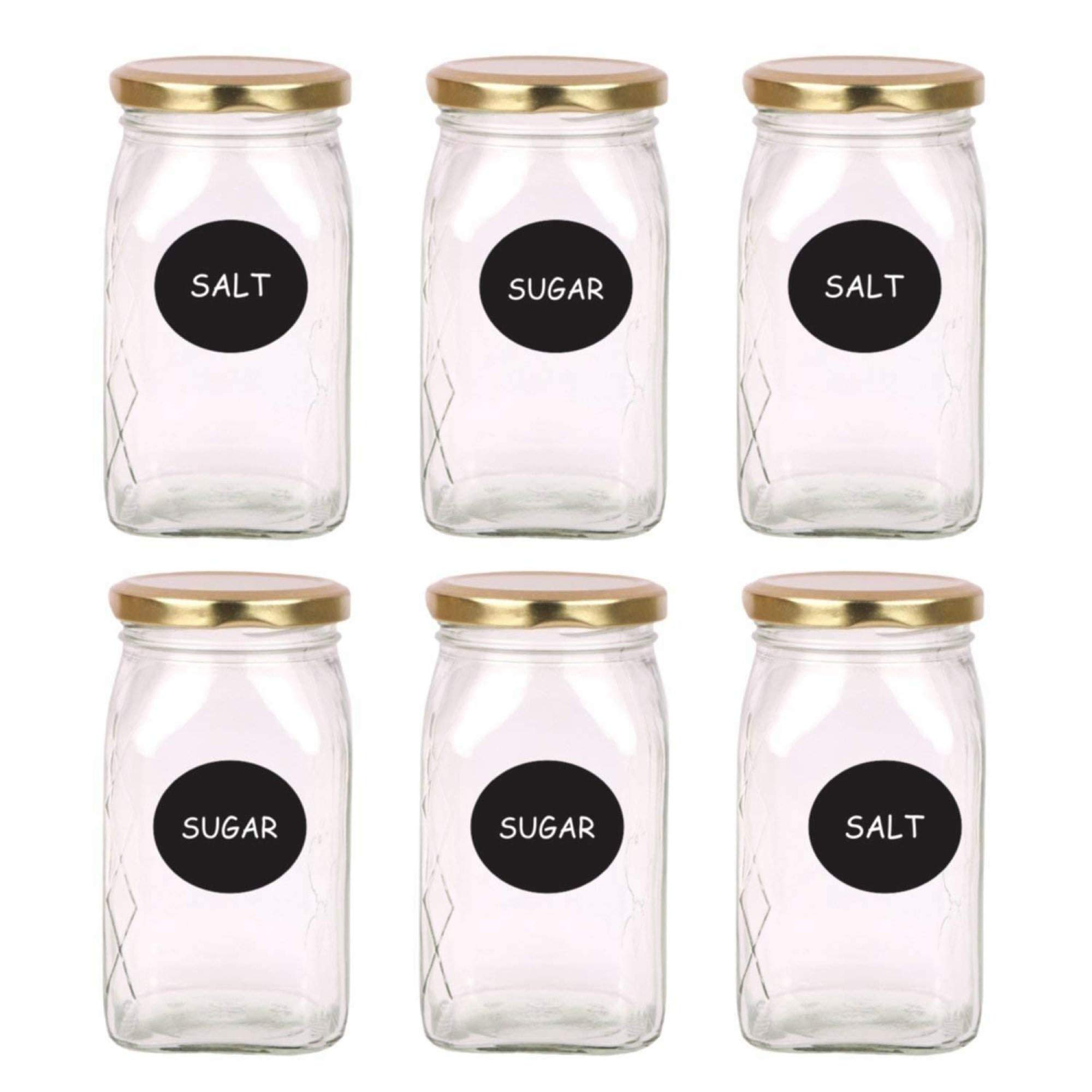 Fusion Graphix Home Kitchen Blackboard Stickers Removable Chalkboard Labels for Fridge, Plastic Jars (100pcs)