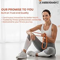 Vista 5 de Rubberbanditz Combo Pull Up Assist Bands Heavy Duty Resistance Exercise Bands for Powerlifting, Mobility, and Stretching Resistance Bands for