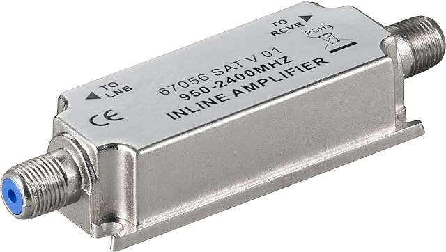 Goobay 67056 Sat-Inline Amplifier, 950 Mhz - 2400 Mhz